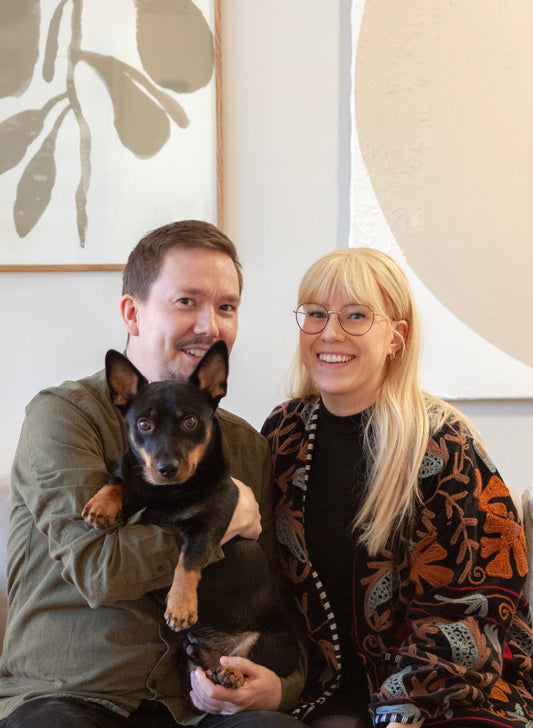 Koti alkaa tästä: Heikki, Eveliina ja Nuutti-koira