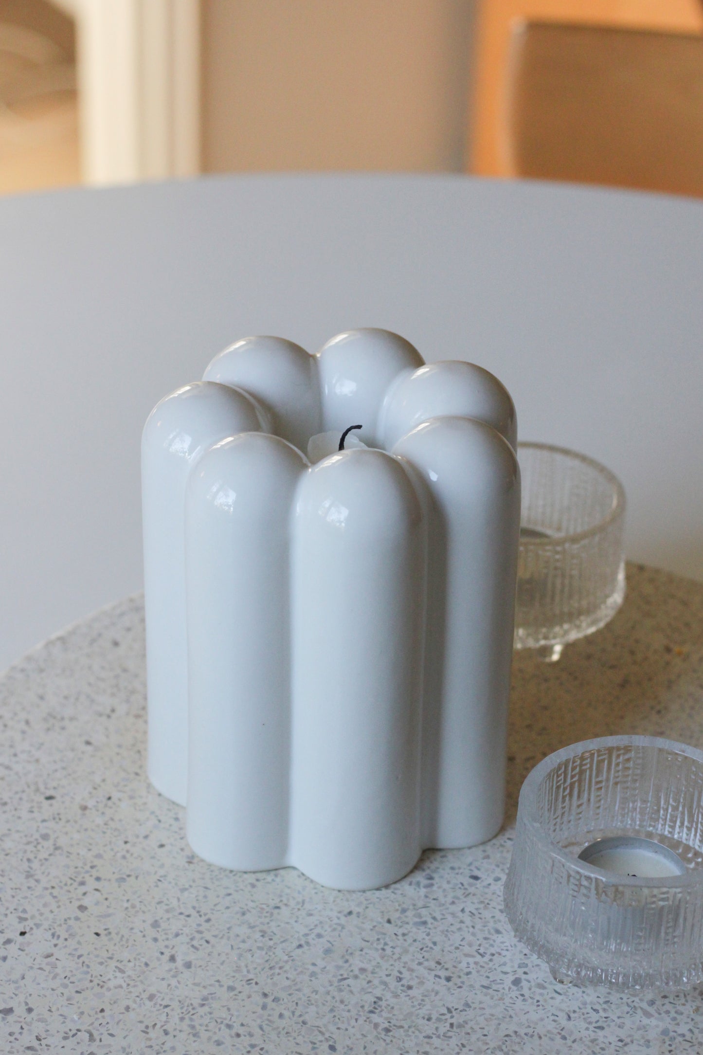 Ruu maljakko ja kynttiläjalusta